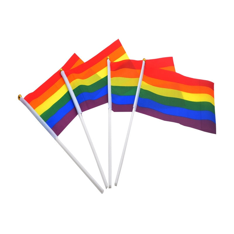 Pride flagg 14x21 cm