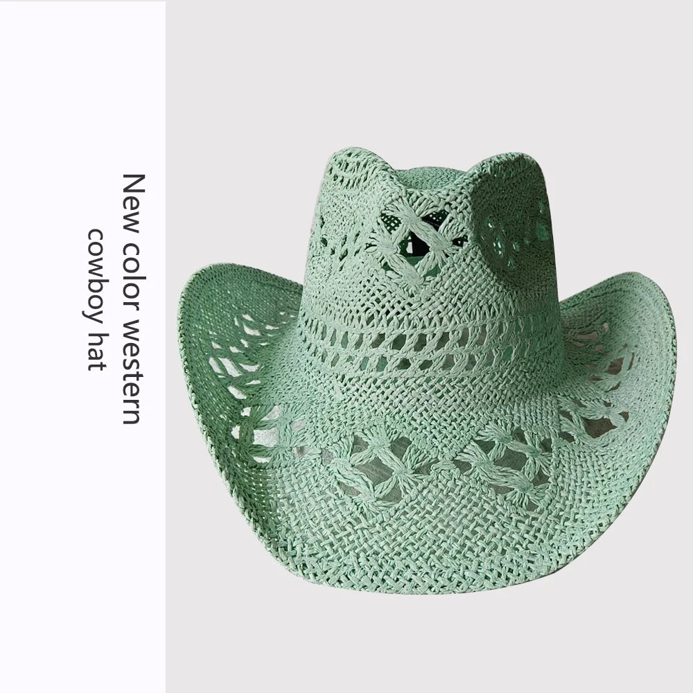 Retro Strå-Cowboyhatt