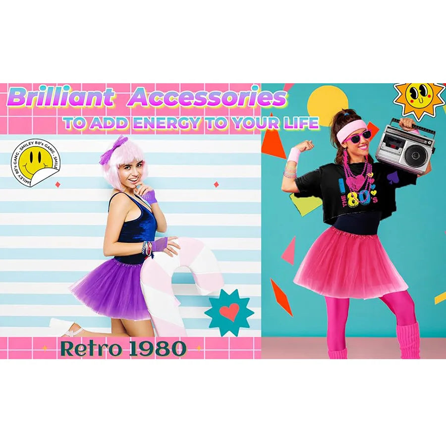80s & 90s Disco Glamour Kostyme for Damer