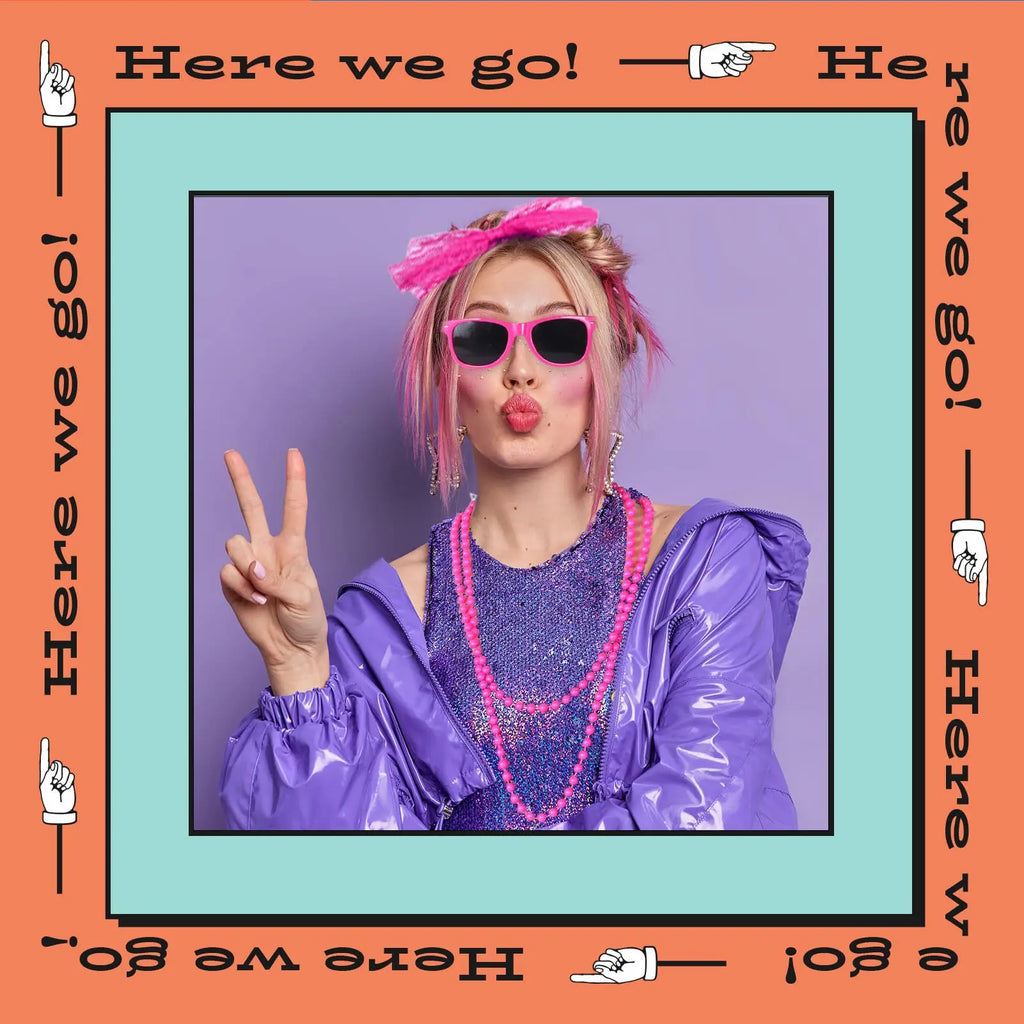 80s & 90s Disco Glamour Kostyme for Damer