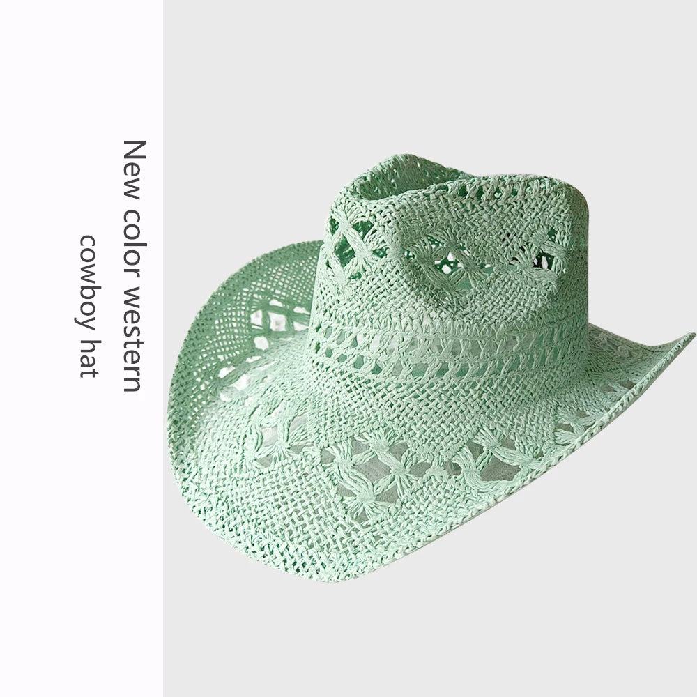 Retro Strå-Cowboyhatt
