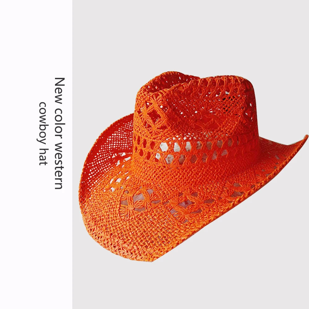 Retro Strå-Cowboyhatt