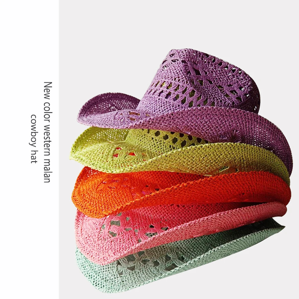 Retro Strå-Cowboyhatt