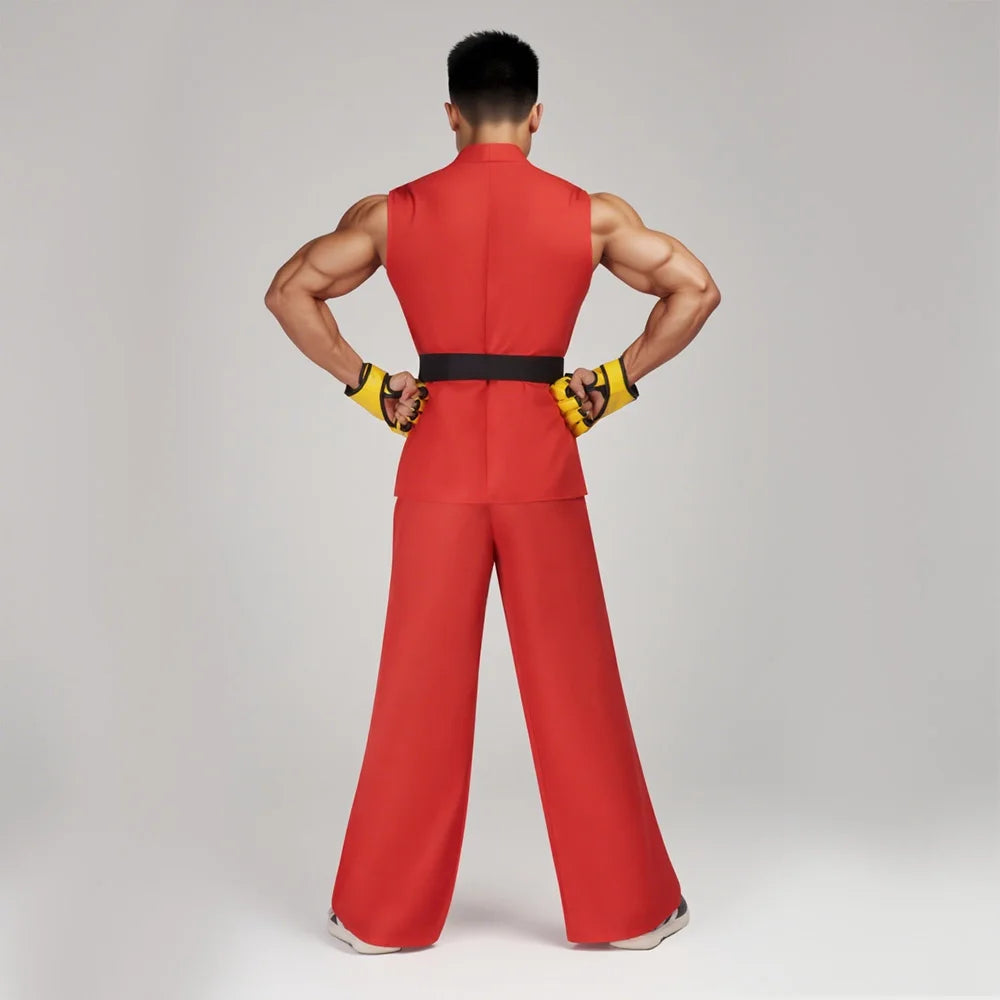 Street Fighter Ryu & Ken Karate Drakt Cosplay Kostyme