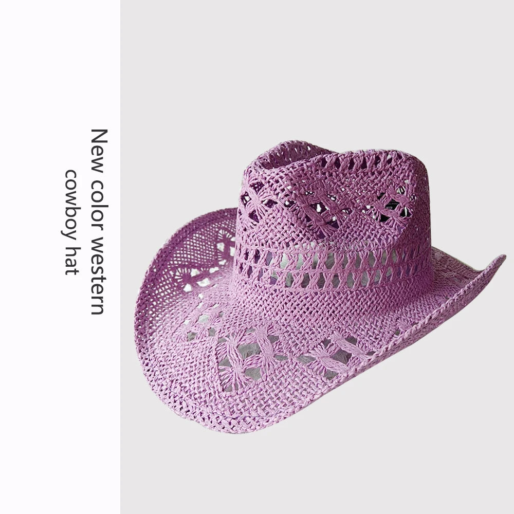 Retro Strå-Cowboyhatt