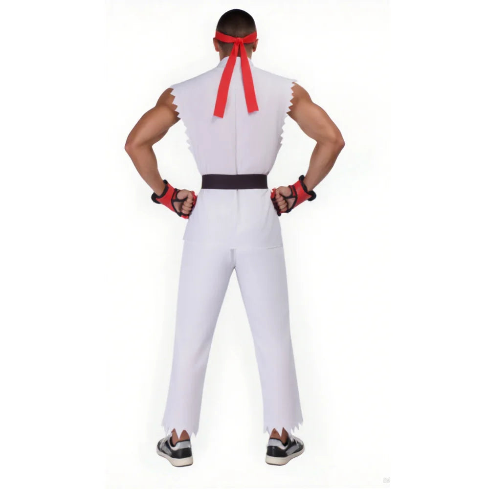 Street Fighter Ryu & Ken Karate Drakt Cosplay Kostyme