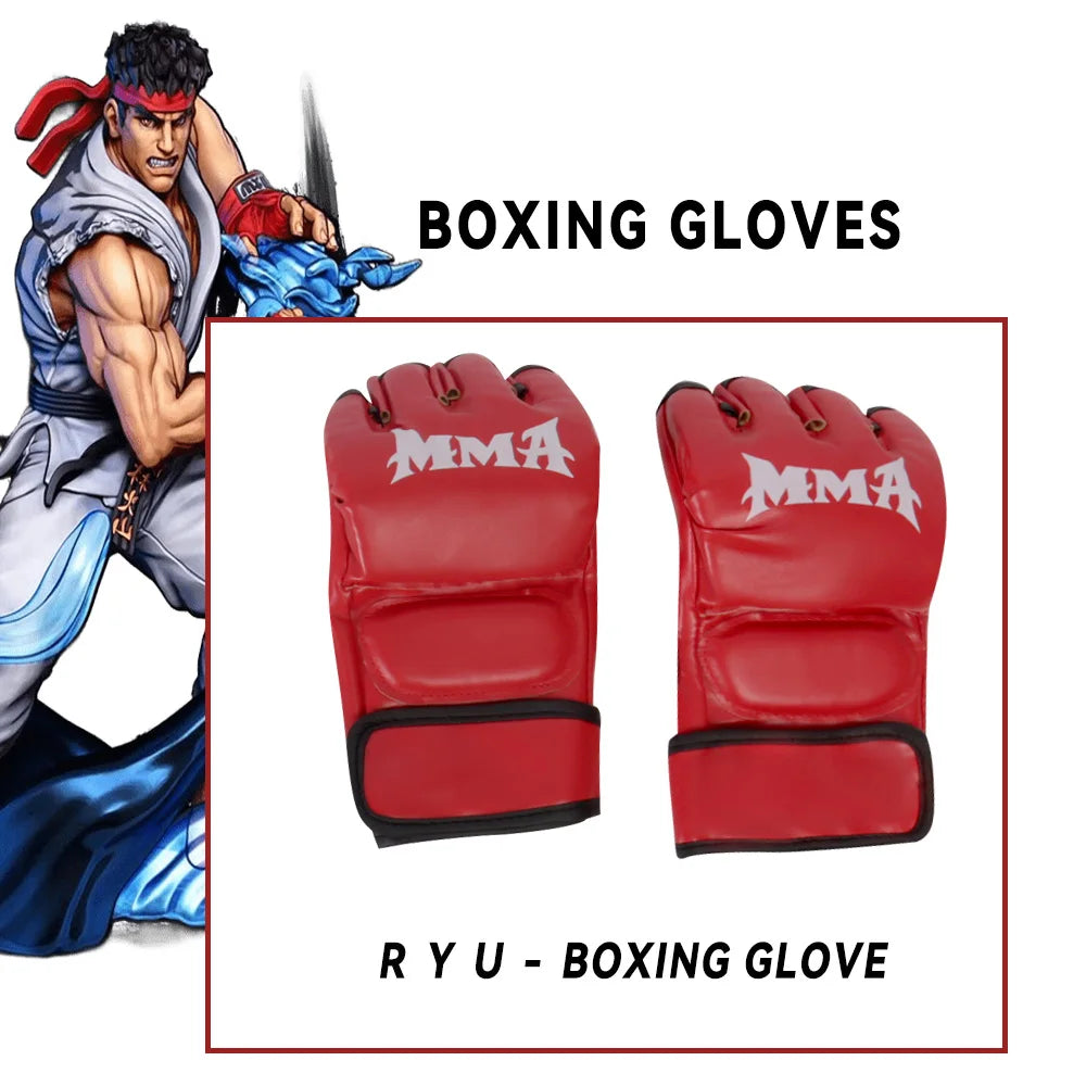 Street Fighter Ryu & Ken Karate Drakt Cosplay Kostyme