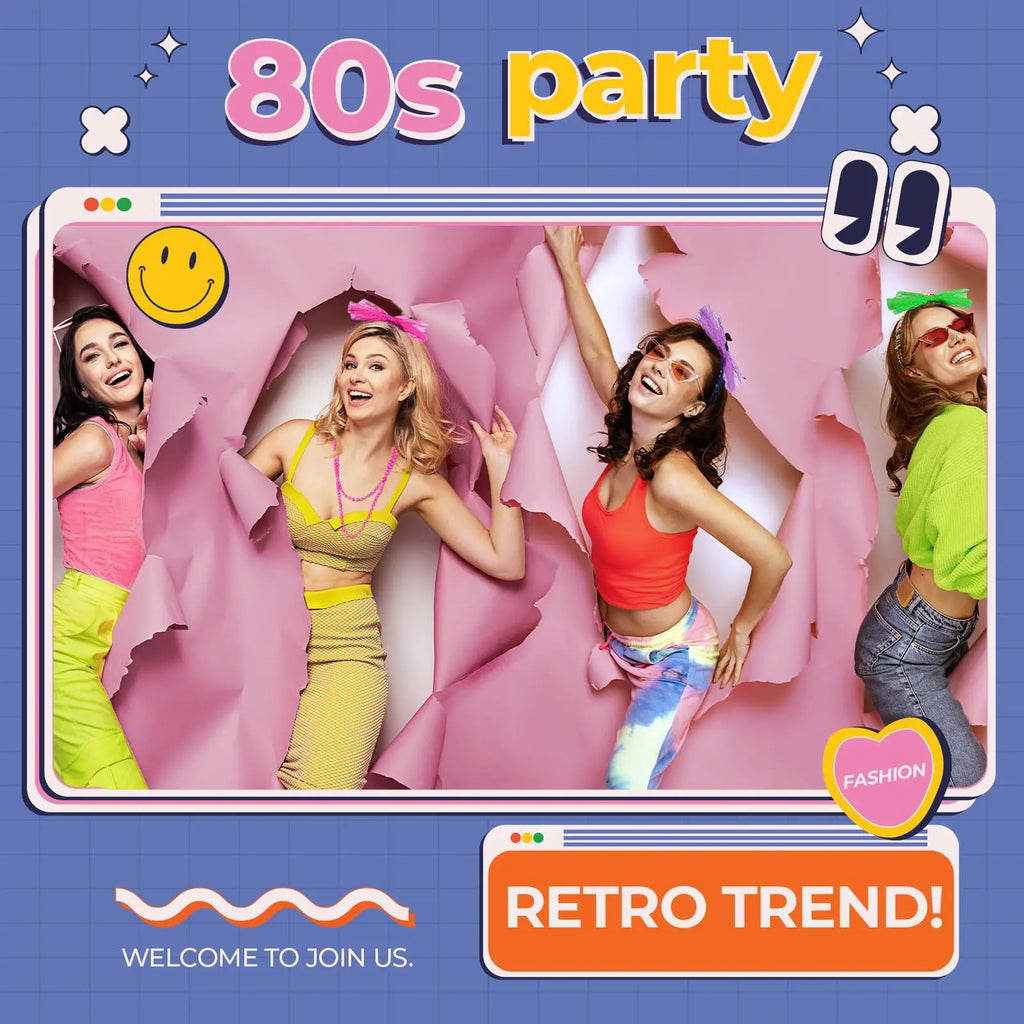 80s & 90s Disco Glamour Kostyme for Damer