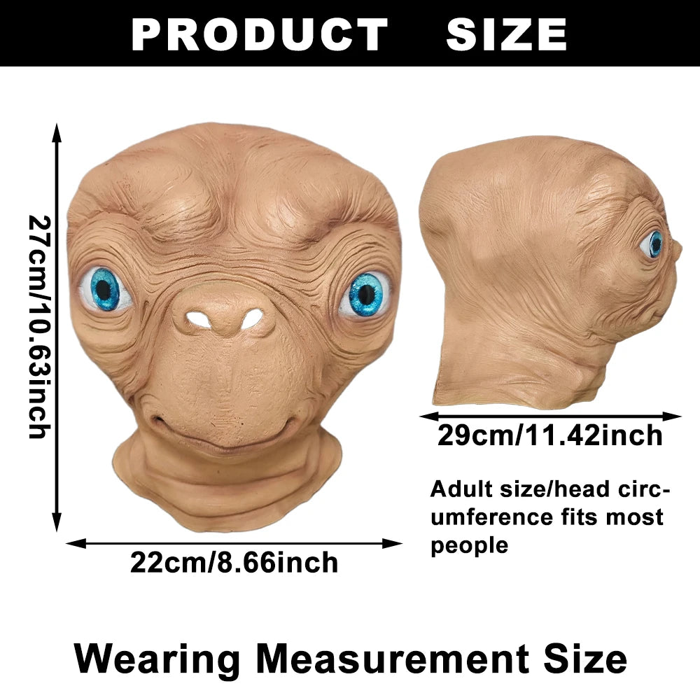 E.T. Alien Lateksmaske