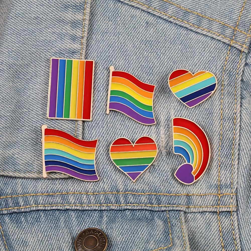 Pride Emaljepins & Regnbue-Pins for Jakke og Veske