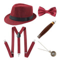 1920-tallet Herre Gangster Tilbehørsett (Gatsby Stil)
