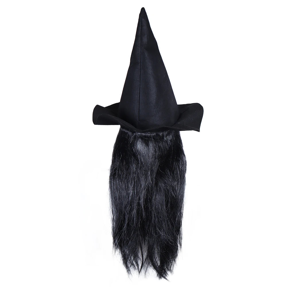 Gammel Heks Lateksmaske med Hatt