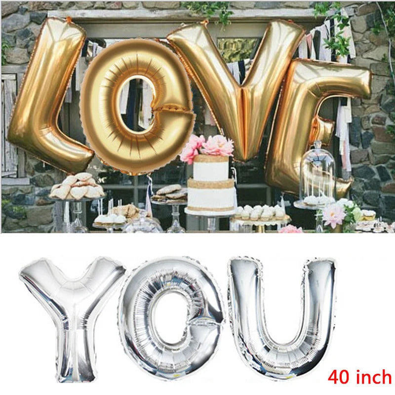 Happy Birthday Bokstav-Folieballongssett 40cm