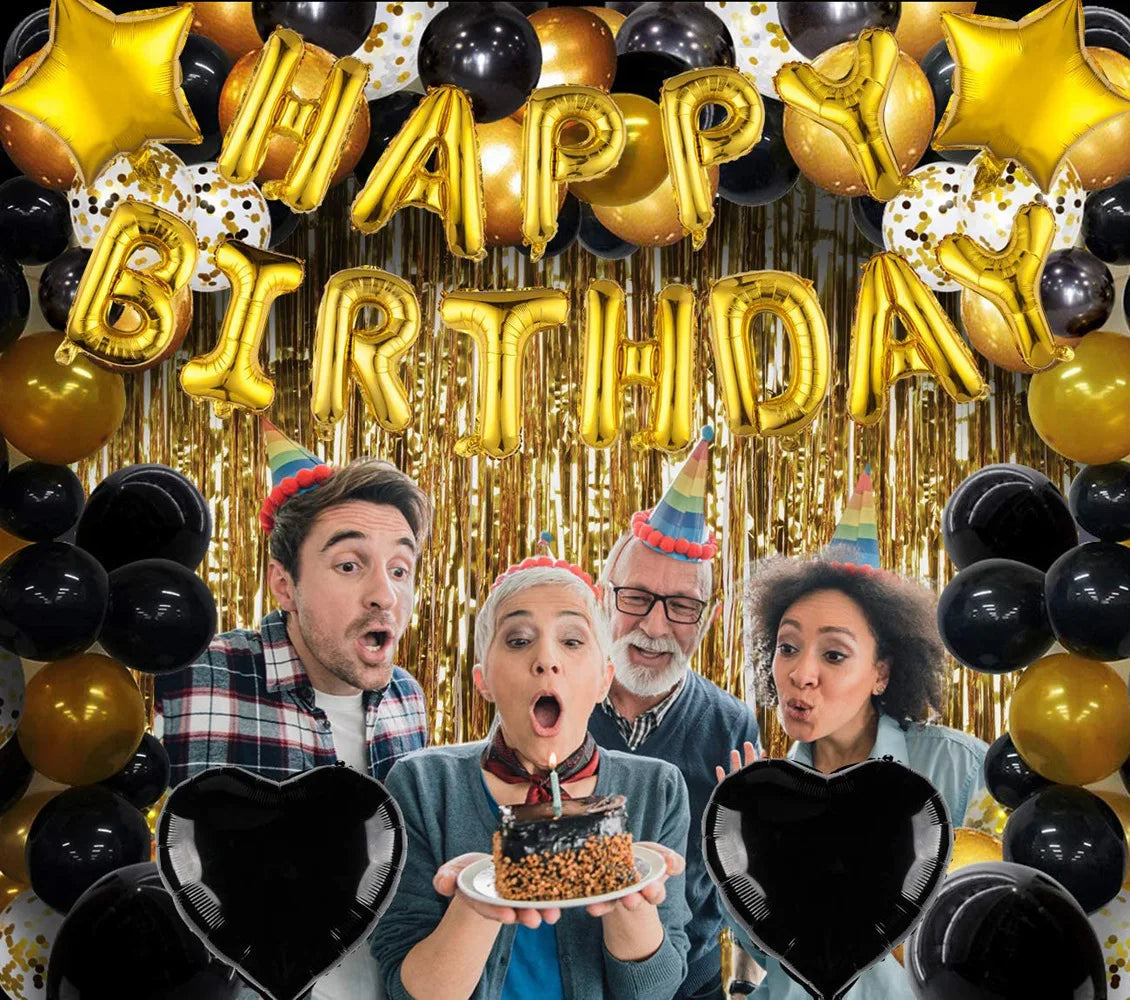 Happy Birthday Bokstav-Folieballongssett 40cm