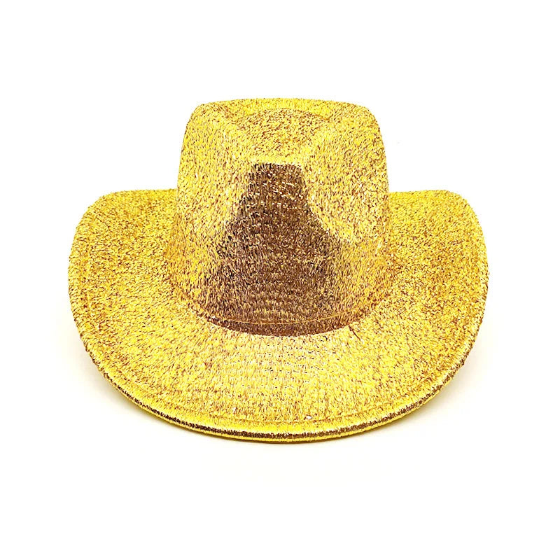 Glitrende Western Cowboyhatt
