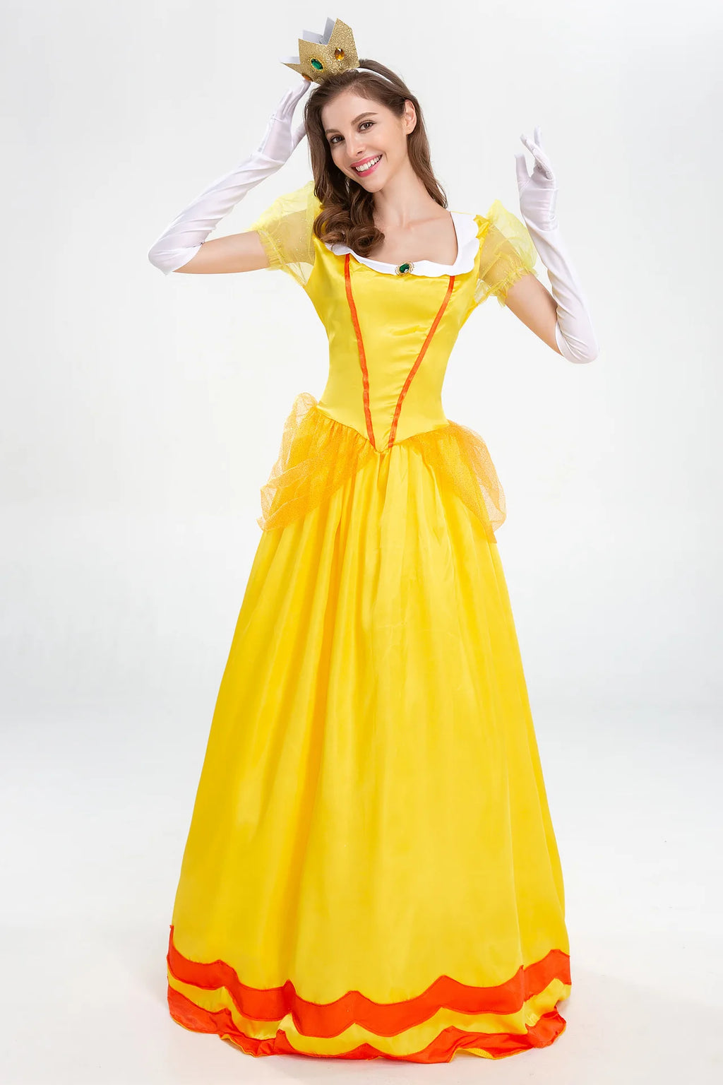 Prinsesse Peach Kostyme - Super Mario Cosplay Kjole