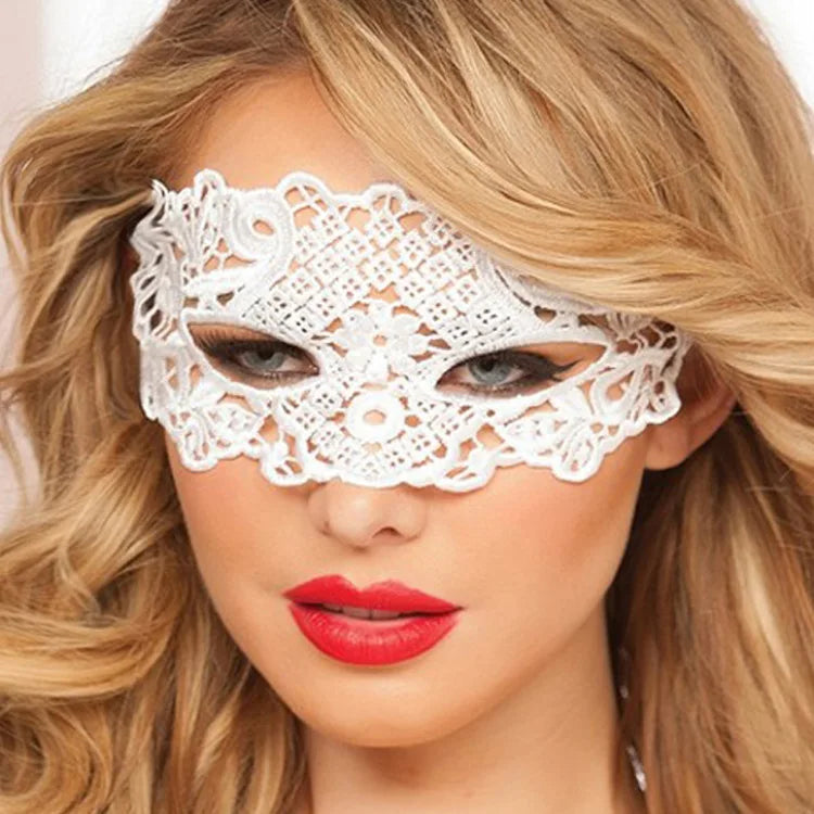Elegante Blondemaske til Maskerade