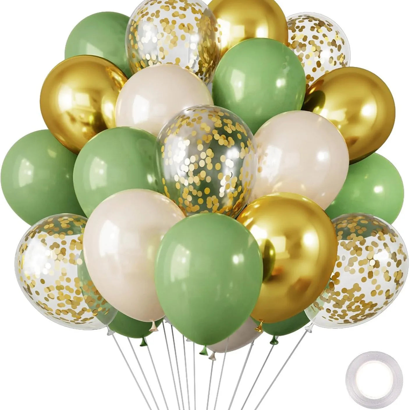 30-Pakning Krom Metalliske Heliumballonger