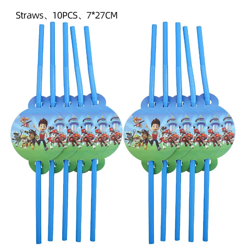 Paw Patrol Bursdagssett – Ballonger, Servise & Banner