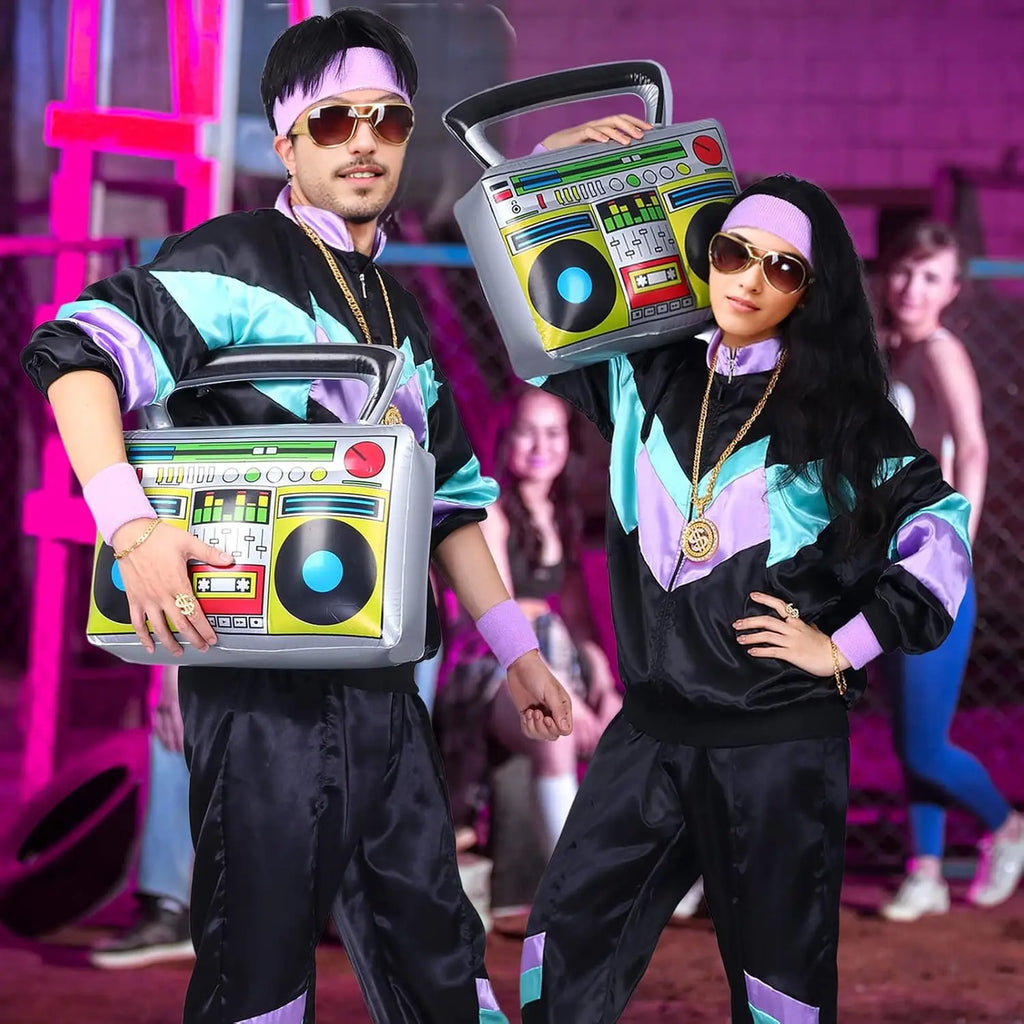 Klassisk 80s Retro Treningsjakke og Bukse for Damer