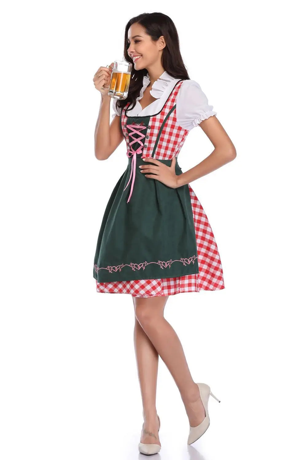 Tradisjonell Bayersk Dirndl Kjole til Dame