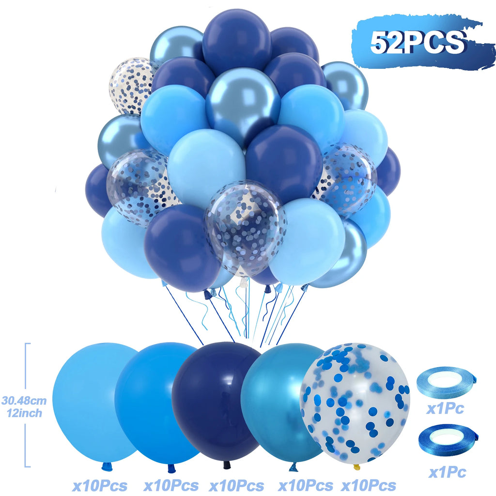 Perlemor & Metallisk Ballongmiks – Flerpakning