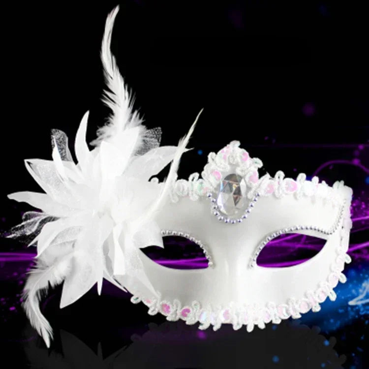 Prinsesse Halvmaske med Liljeblomst