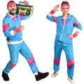 Komplett 80s Retro Treningsdress med Svettebånd
