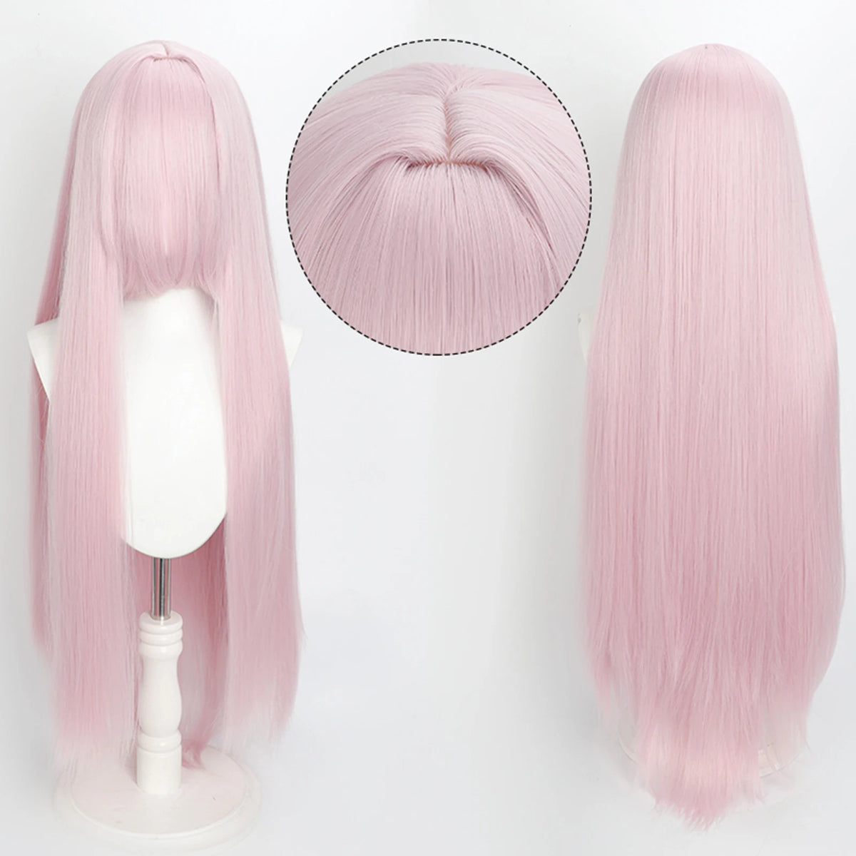 Ekstra Lang Rett Cosplay-Parykk (100 cm)