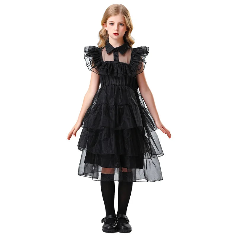 Wednesday Addams Gotisk Ballkjole