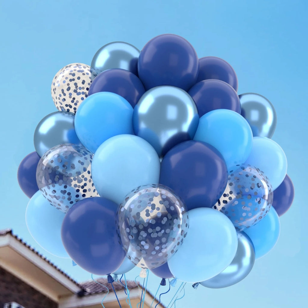 Perlemor & Metallisk Ballongmiks – Flerpakning