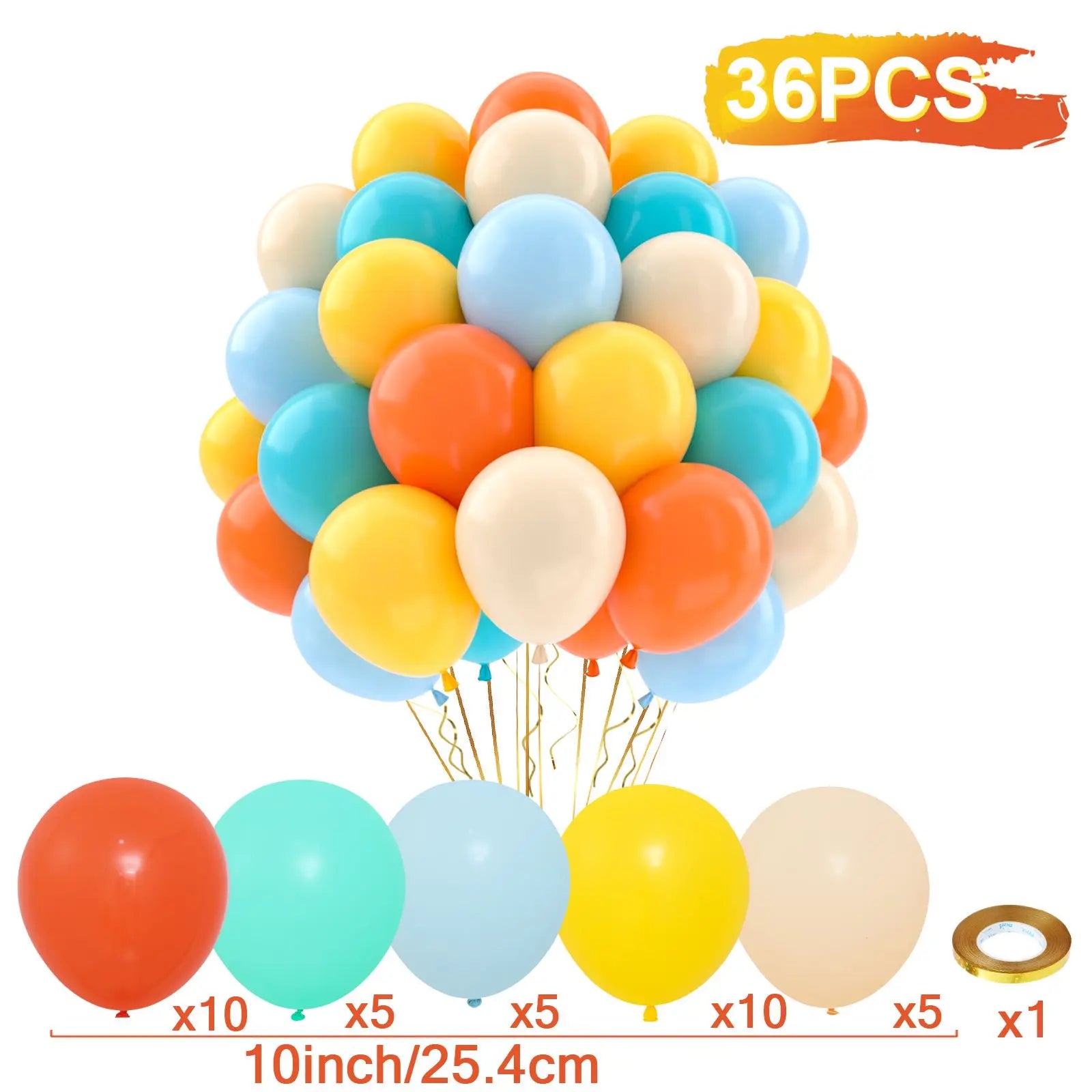 Perlemor & Metallisk Ballongmiks – Flerpakning