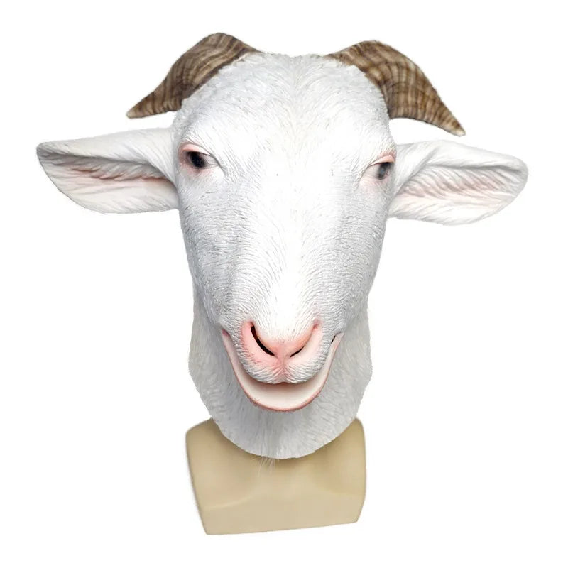 Morsom Geit Dyremaske i Lateks