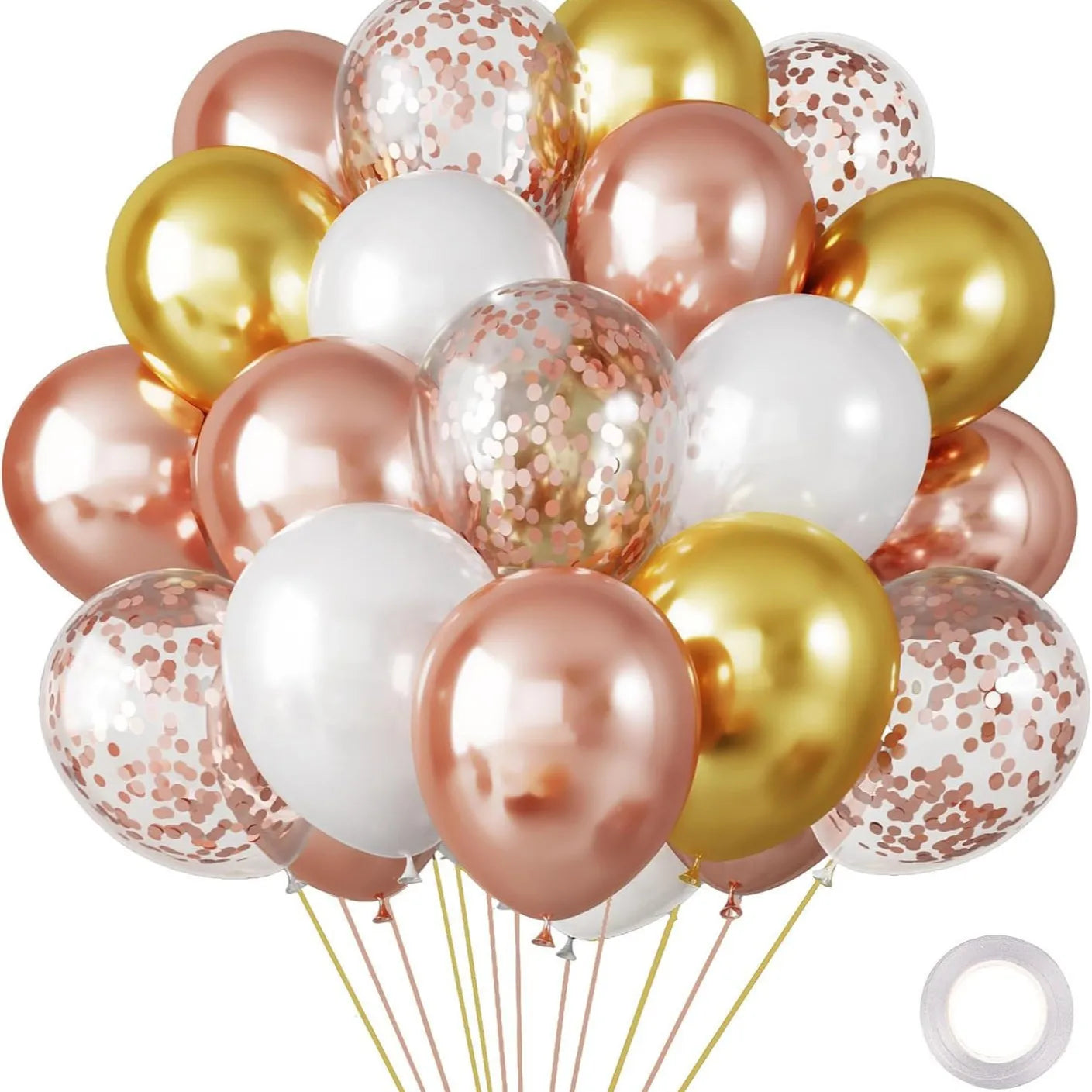 30-Pakning Krom Metalliske Heliumballonger