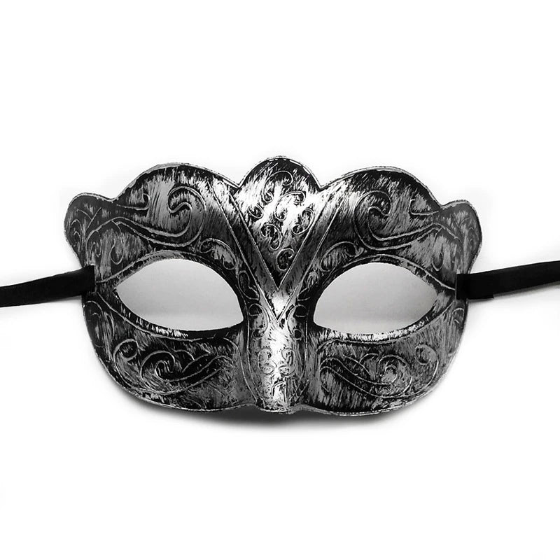 Vintage Prins Maskeradadmaske med Krone