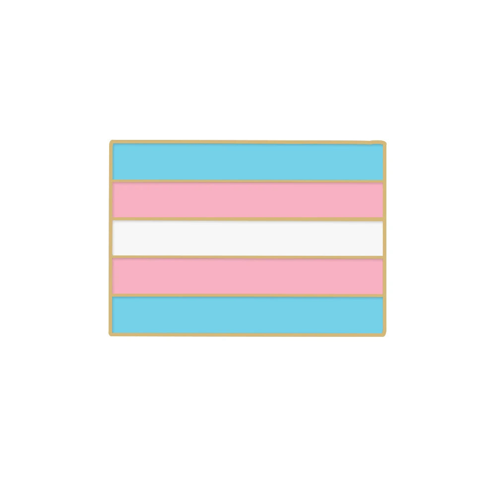 Rektangulær Pride Emaljenål / Brosje