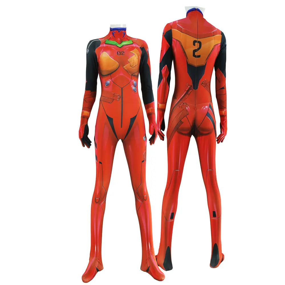 Asuka Langley Cosplay Drakt