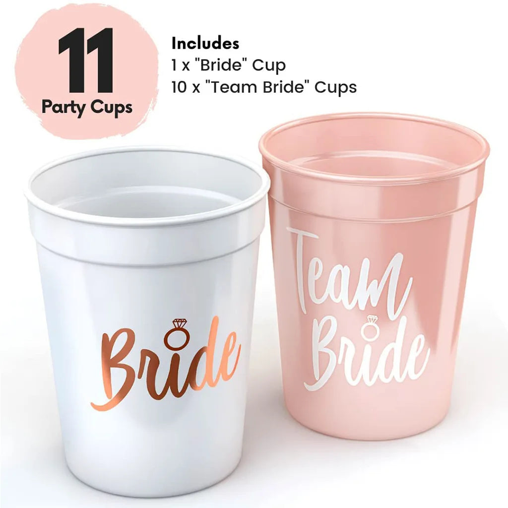 Team Bride Plastkopper Festsett