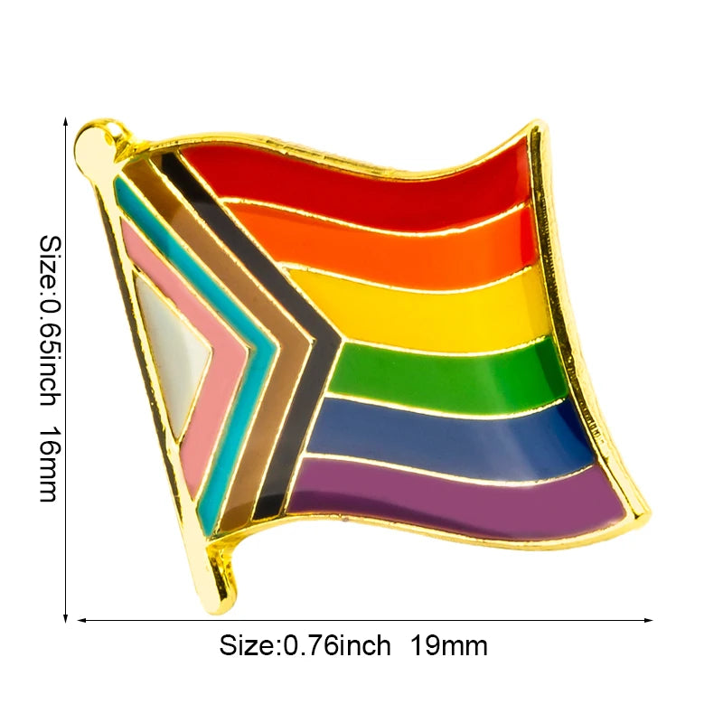 Progress Pride Emalje Lapel Pin