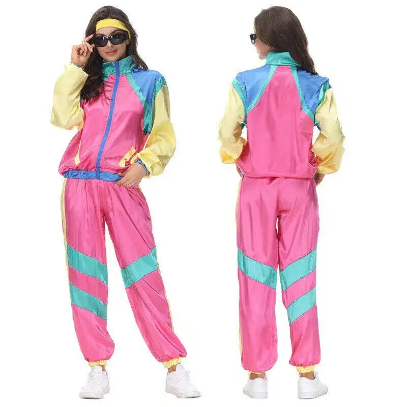 Klassisk 80s & 90s Shell Suit Kostyme for Herre