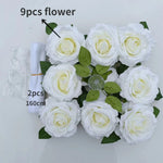 9 stk Set White