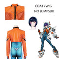 Overwatch 2 Juno Cosplay Kostyme & Parykk Komplett Sett