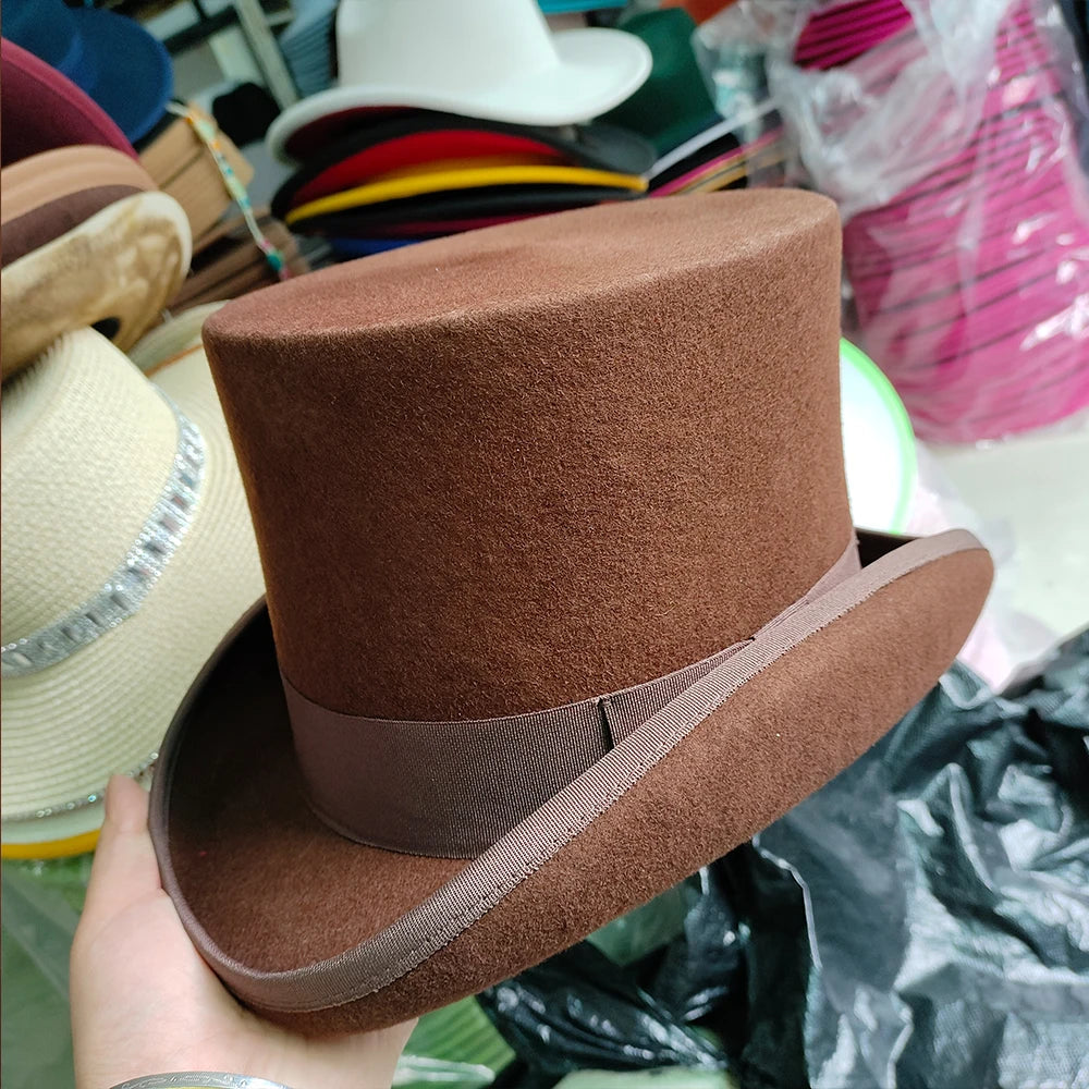 Elegante Ull-Fedora Hatt