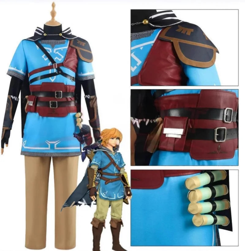 Zelda Breath of the Wild Link Cosplay Kostyme