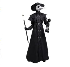 Pestlege / Plague Doctor Kostyme med Maske og Hatt