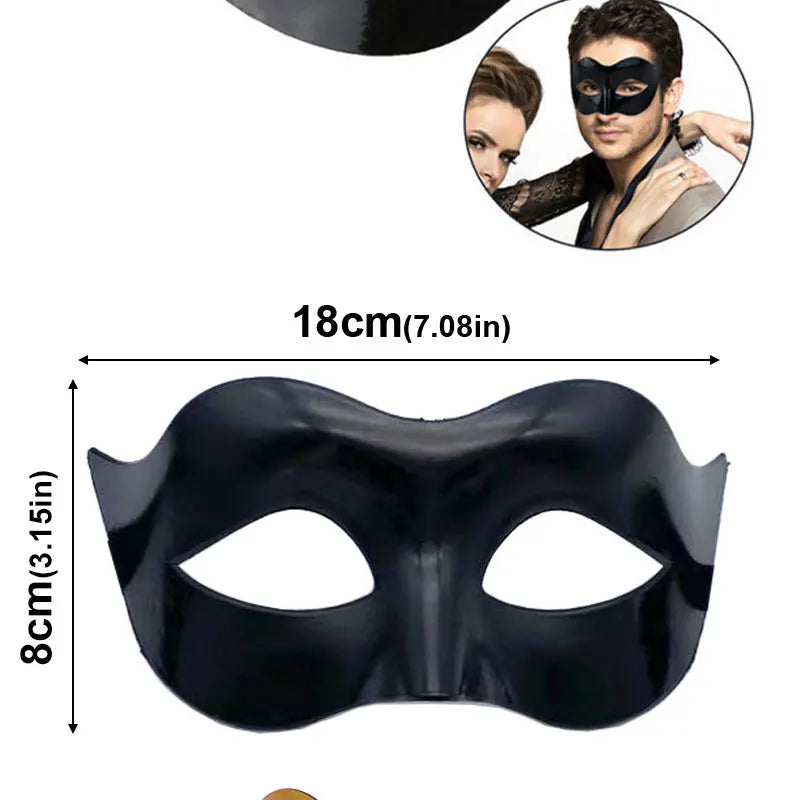 Retro Gentleman & Dronning Halvmaske