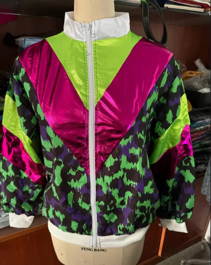 Klassisk 80s & 90s Shell Suit Kostyme for Herre