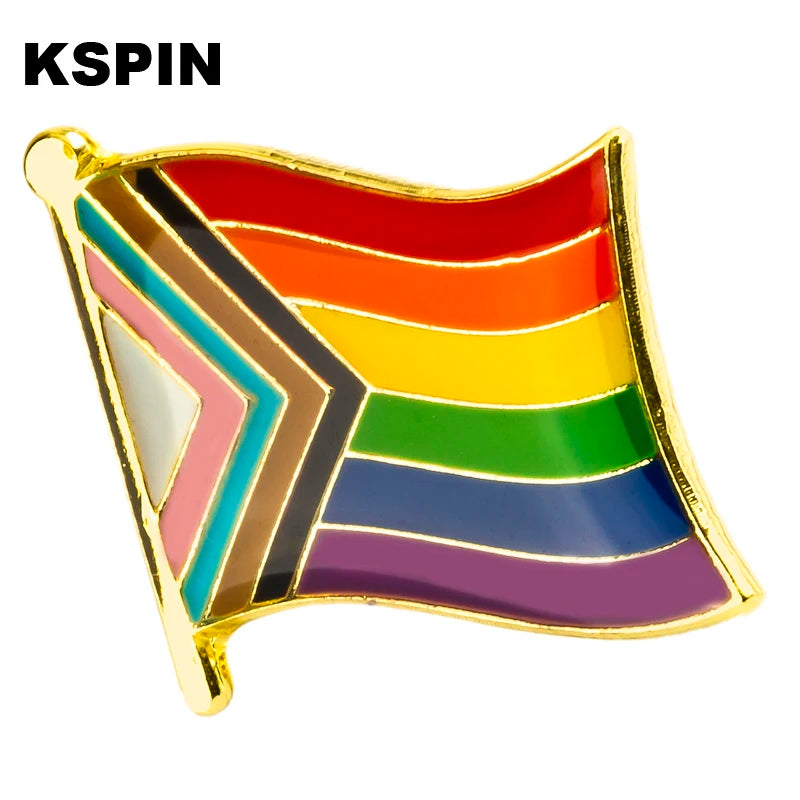 Progress Pride Emalje Lapel Pin