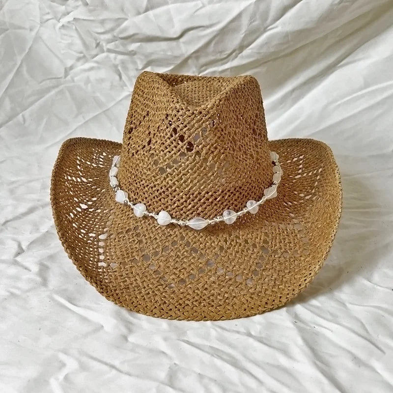 Retro Strå-Cowboyhatt