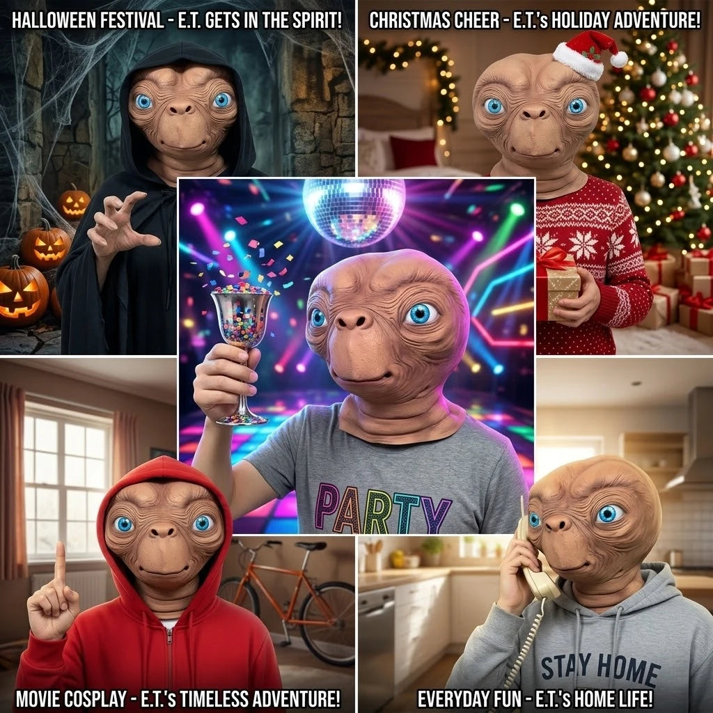 E.T. Alien Lateksmaske